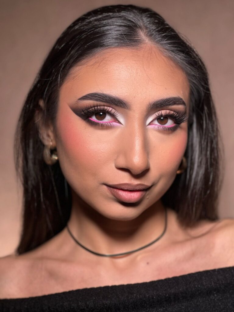 makijaż wieczorowy imprezowy urodzinowy katowice mysłowice makeupfriday różowy eyeliner